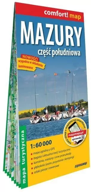 Comfort!map Mazury. Część południowa 1:60 000 - tantis.pl
