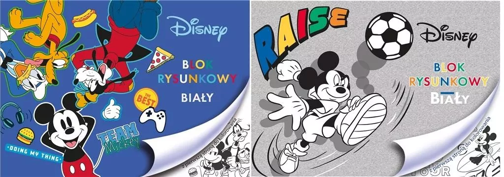 Blok rysunkowy A4/20K biały Mickey Mouse - tantis.pl