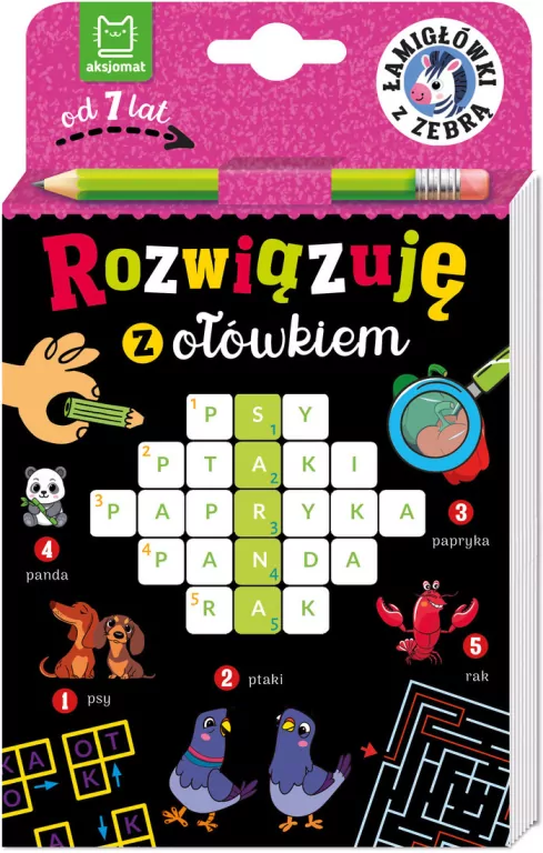 Rozwiązuję z ołówkiem. Łamigłówki z zebrą - tantis.pl