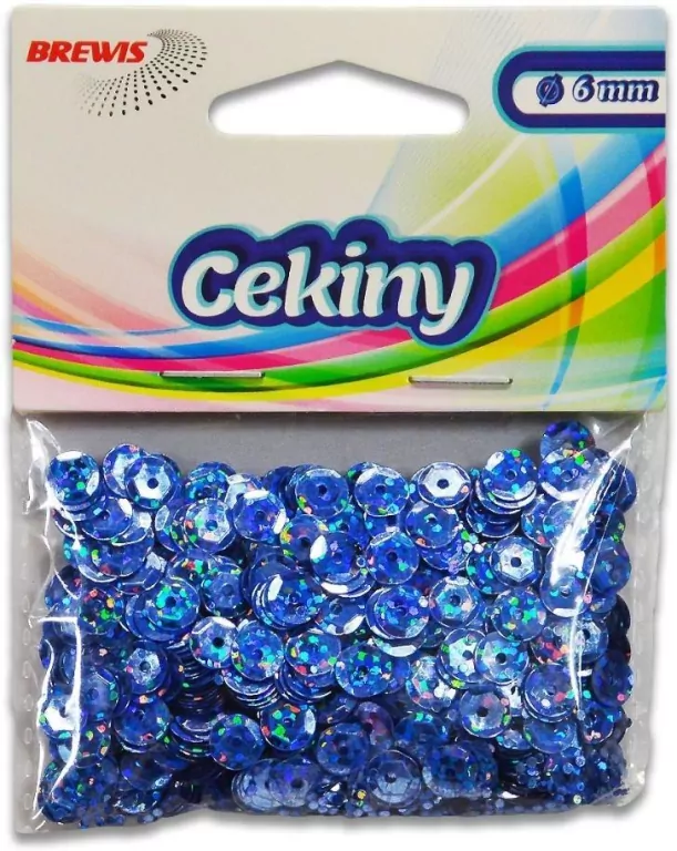 Cekiny hologramowe H 90 niebieski - tantis.pl