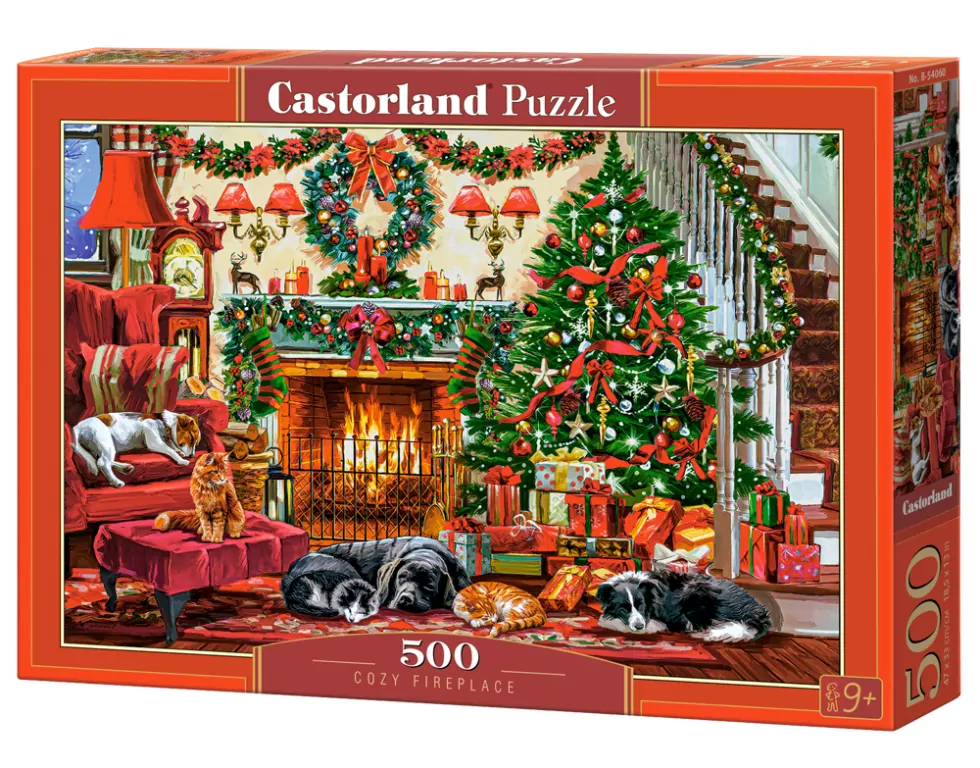Puzzle 500. Cozy Fireplace. B-54060 - tantis.pl