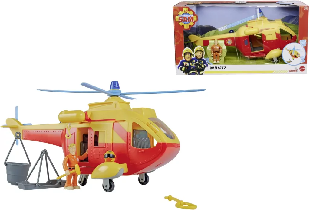 Strażak Sam Helikopter Wallaby II z figurkaą - tantis.pl
