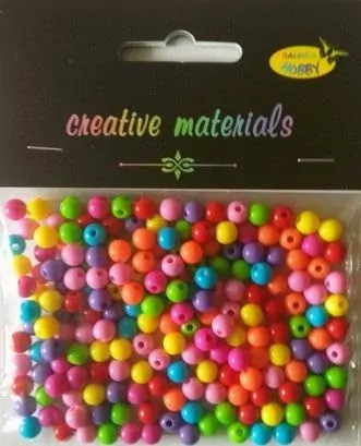 Koraliki okrągłe 6mm. Kolorowe 22g - tantis.pl