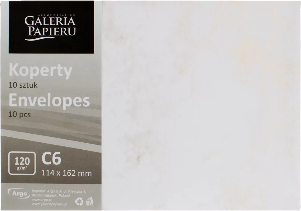 KOPERTA C6 HK ZLO MARMUR GAL PAP PB OP - tantis.pl