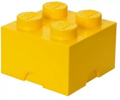 LEGO(R) pojemnik klocek czwórka żółty - tantis.pl