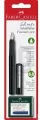 Pióro Wieczne Faber-Castell szkolne Carbon Look + 6 naboi - tantis.pl