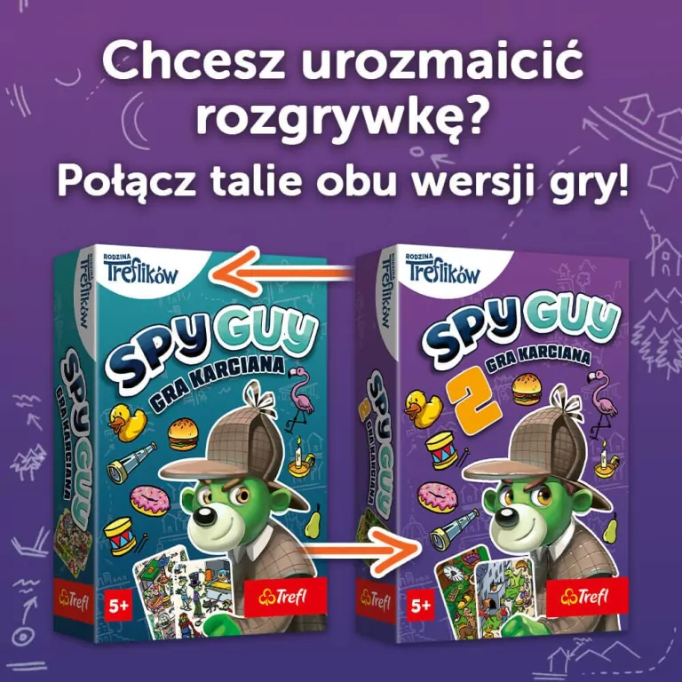 Spy Guy Gra karciana 2 TREFL - tantis.pl