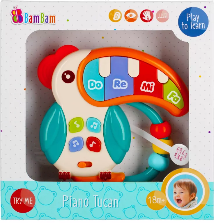 Pianinko tukan kolorowe BAM BAM - tantis.pl
