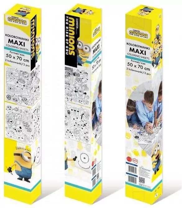 Kolorowanka podłogowa 50x70cm Minionki - tantis.pl