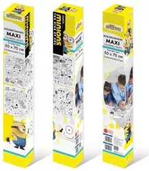 Kolorowanka podłogowa 50x70cm Minionki