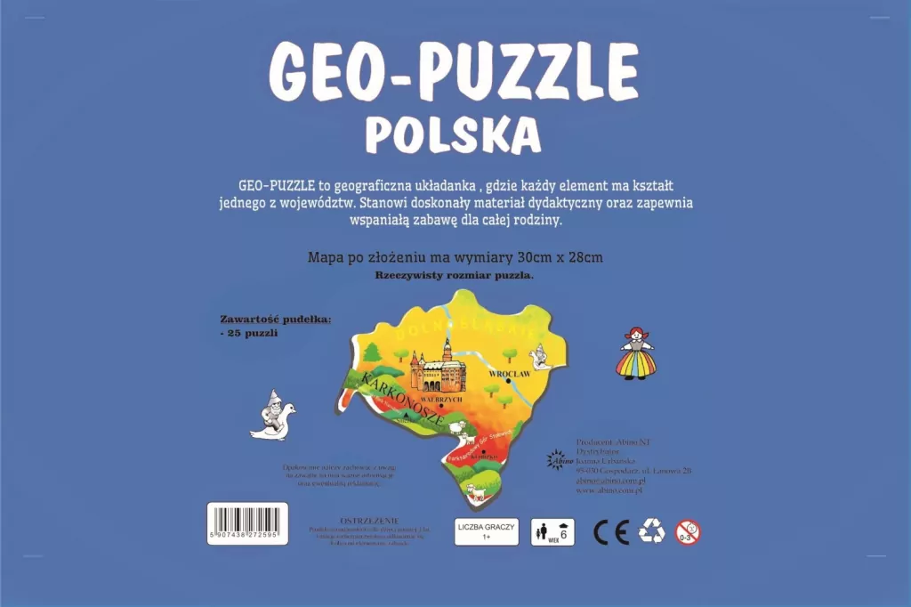 Abino. Geo puzzle. Polska - tantis.pl