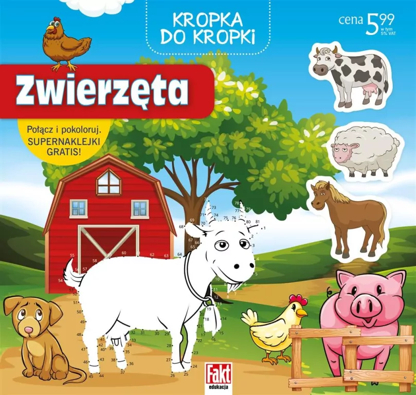 Zwierzęta. Kropka do kropki. Fakt edukacja - tantis.pl