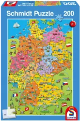 Puzzle 200 Ilustrowana mapa Niemiec G3