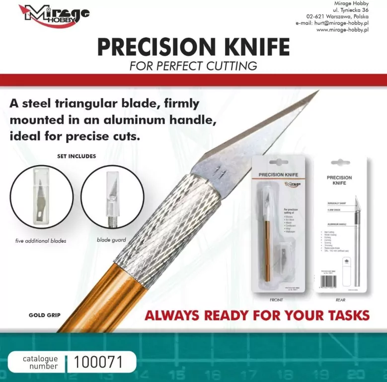 Nożyk modelarski Precision Knife 5szt - tantis.pl