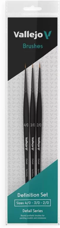 Vallejo: B02990 - Detail - Definition Set - Synth (4/0, 3/0, 2/0) - tantis.pl
