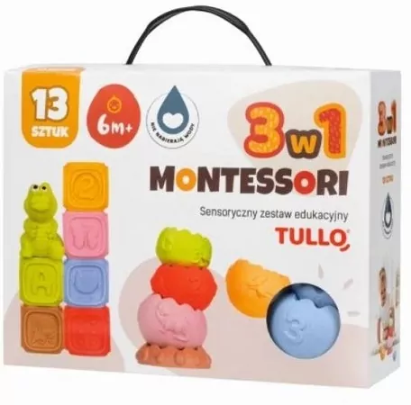Klocki sensoryczne Zestaw Montessori - tantis.pl
