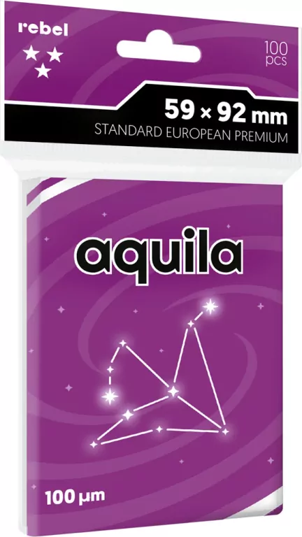 Koszulki na karty Rebel (59x92 mm) Aquila Premium, 100 sztuk - tantis.pl