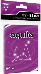 Koszulki na karty Rebel (59x92 mm) Aquila Premium, 100 sztuk