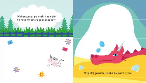 Jednorożce. Maluj paluszkiem - tantis.pl