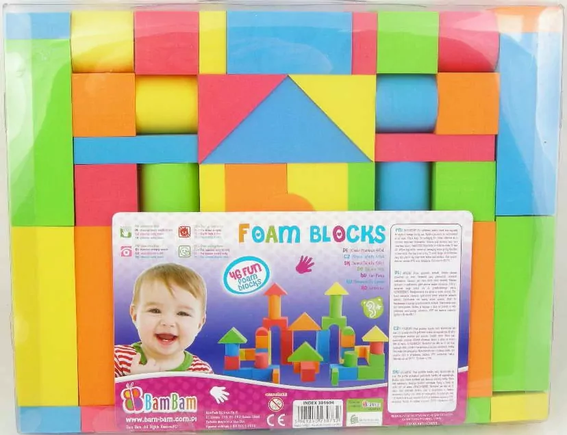 Klocki piankowe 46 elementów - tantis.pl