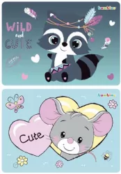 Podkład A3 dwustronny laminowany mix BAMBINO