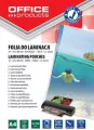 Folia do laminowania A4 Office Products 2x125mikr błyszcząca Transparentna - tantis.pl