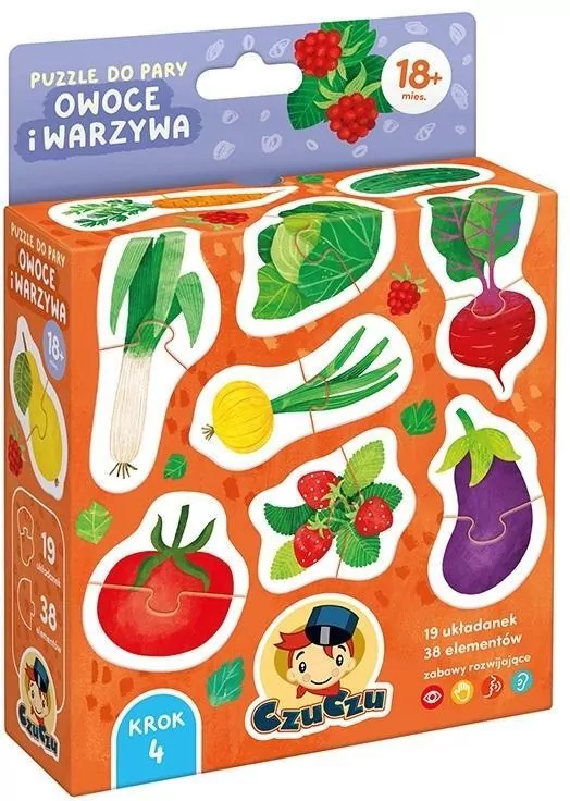 CzuCzu. Puzzle do pary. Owoce i warzywa 18m+ - tantis.pl