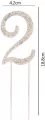 TOPPER NA TORT 2 SRE CYRKONIE 19CM NER PBH - tantis.pl