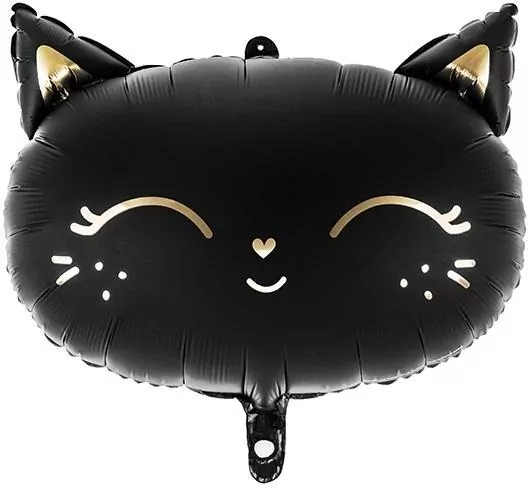 Balon foliowy 48x36cm. Kotek czarny - tantis.pl