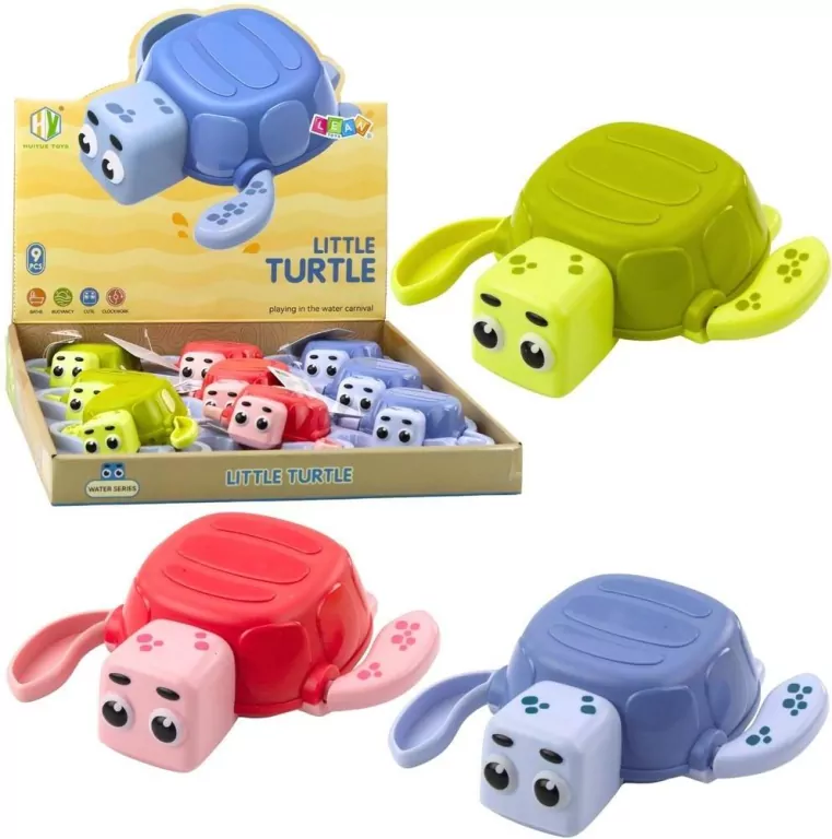 Żółw nakręcany pływający do kąpieli MIX - tantis.pl