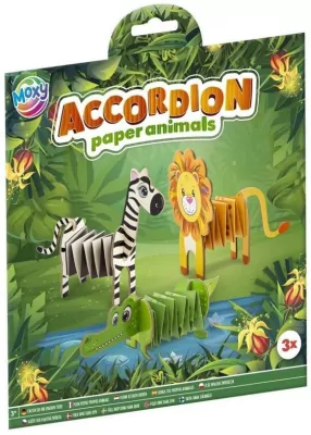 Zestaw do złożenia zwierzątek z papieru Dżungla