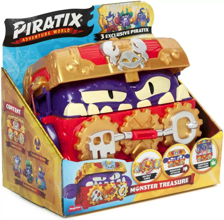 Piratix S Playset Monster Treasure - tantis.pl