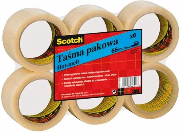 Taśma pakowa transparentna 48mmx66m - tantis.pl