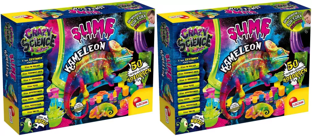 Multipak: Slime kameleon. Crazy Science x2 - tantis.pl