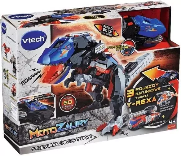 Motozaury - T-Rex Ratunkowy 3w1 VTECH - tantis.pl