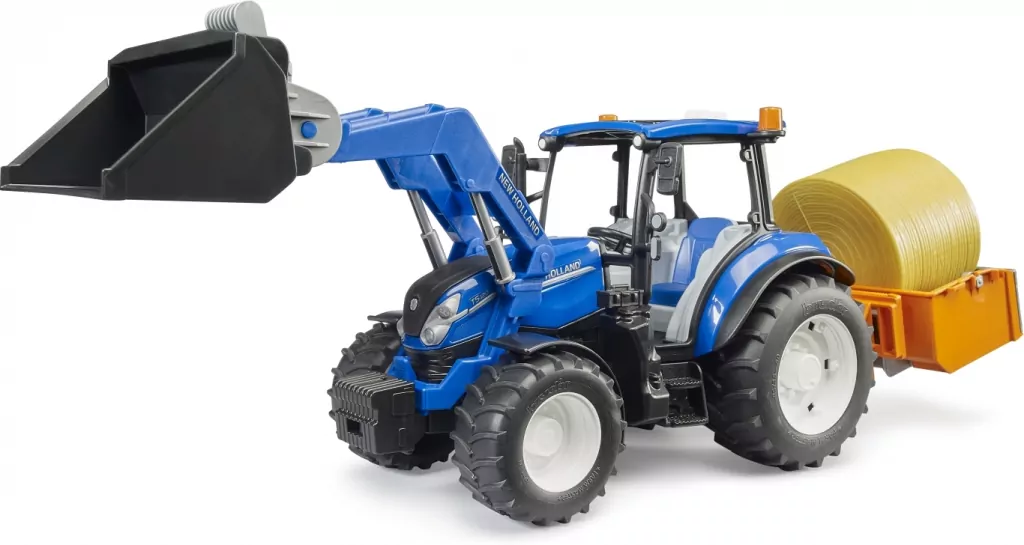 BRUDER TRAKTOR NEW HOLLAND TS.120 LADOWACZ WB4 - tantis.pl