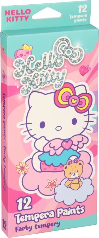 Farby tempera w tubie Hello Kitty 12ml.x 12 kolorów - tantis.pl