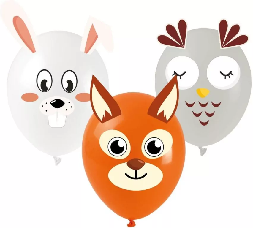 Balony Leśne zwierzątka zrób to sam - tantis.pl