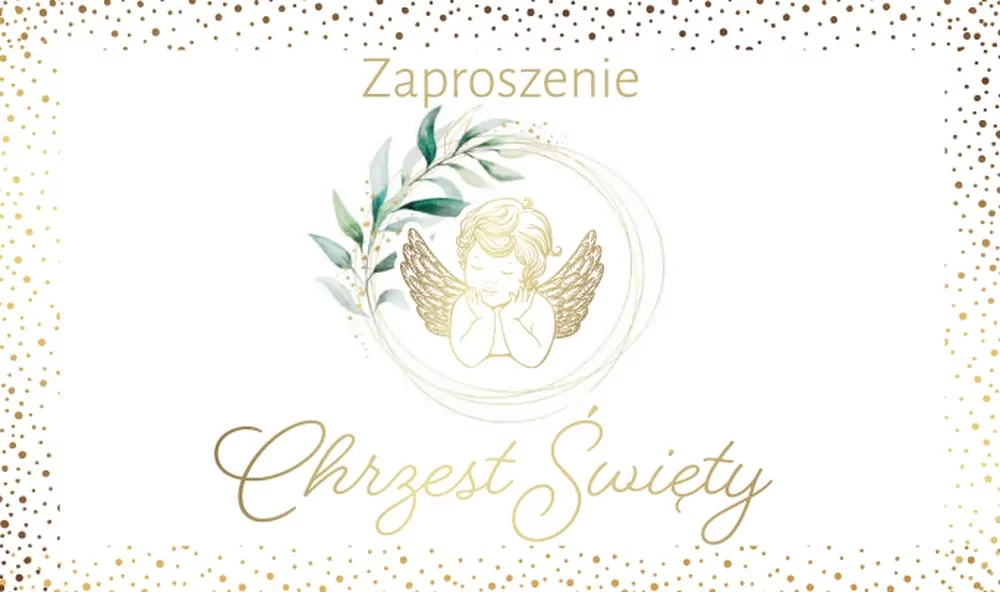 Zaproszenie Chrzest (10szt) - tantis.pl