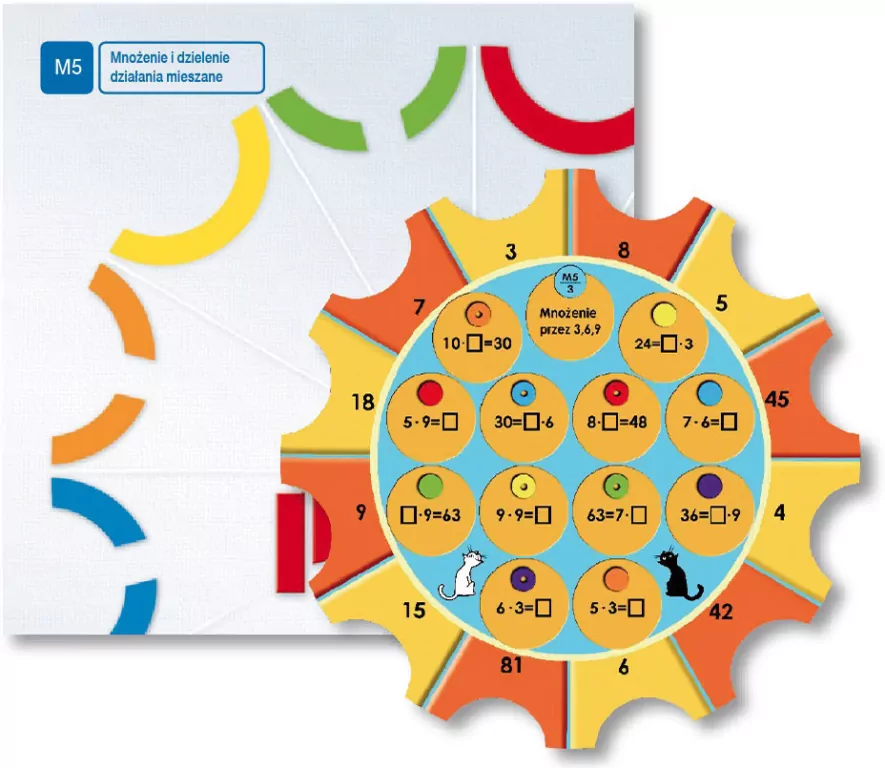 Paleta M5. Mnożenie i dzielenie. Tarcze ćwiczeń - tantis.pl