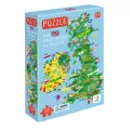 Puzzle 100. Mapa Wielkiej Brytanii i Irlandii - tantis.pl