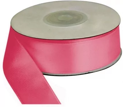 Wstążka dekoracyjna 25mm/25m, Różowa 360628 - tantis.pl