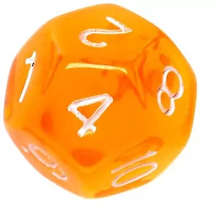 Komplet kości REBEL RPG - Mini Kryształowe - Pomarańczowe - tantis.pl