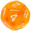 Komplet kości REBEL RPG - Mini Kryształowe - Pomarańczowe - tantis.pl