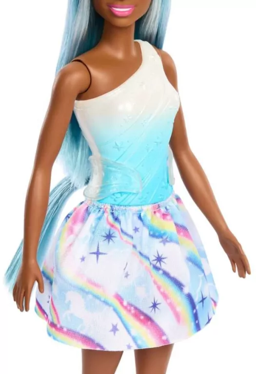 Mattel. Barbie Lalka Jednorożec, niebieska HRR14 - tantis.pl
