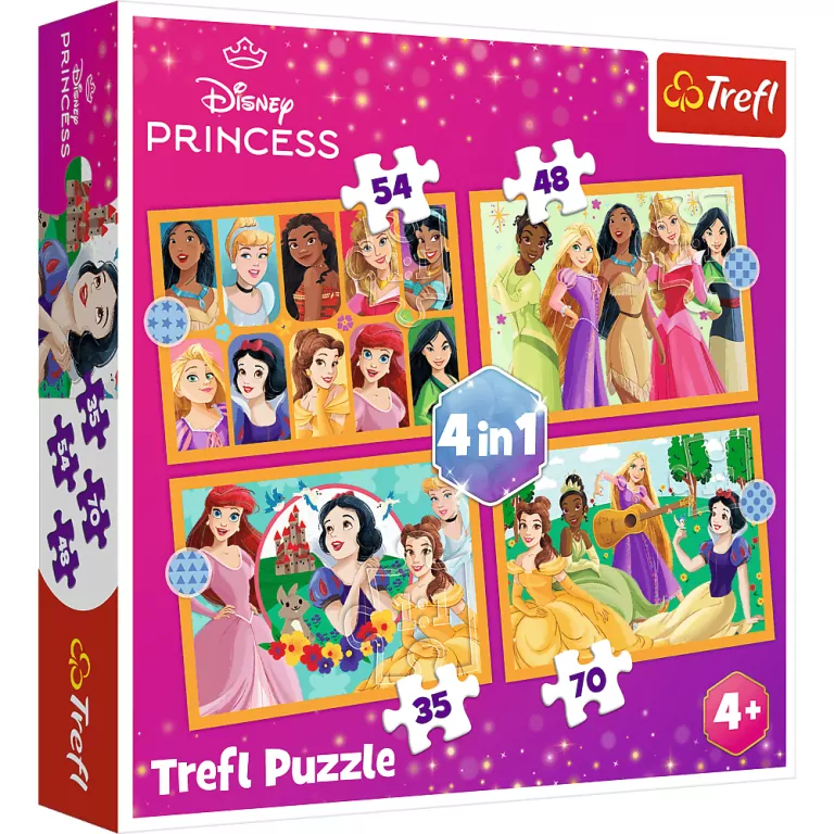 Trefl. Puzzle 4w1. Bajkowe historie - tantis.pl