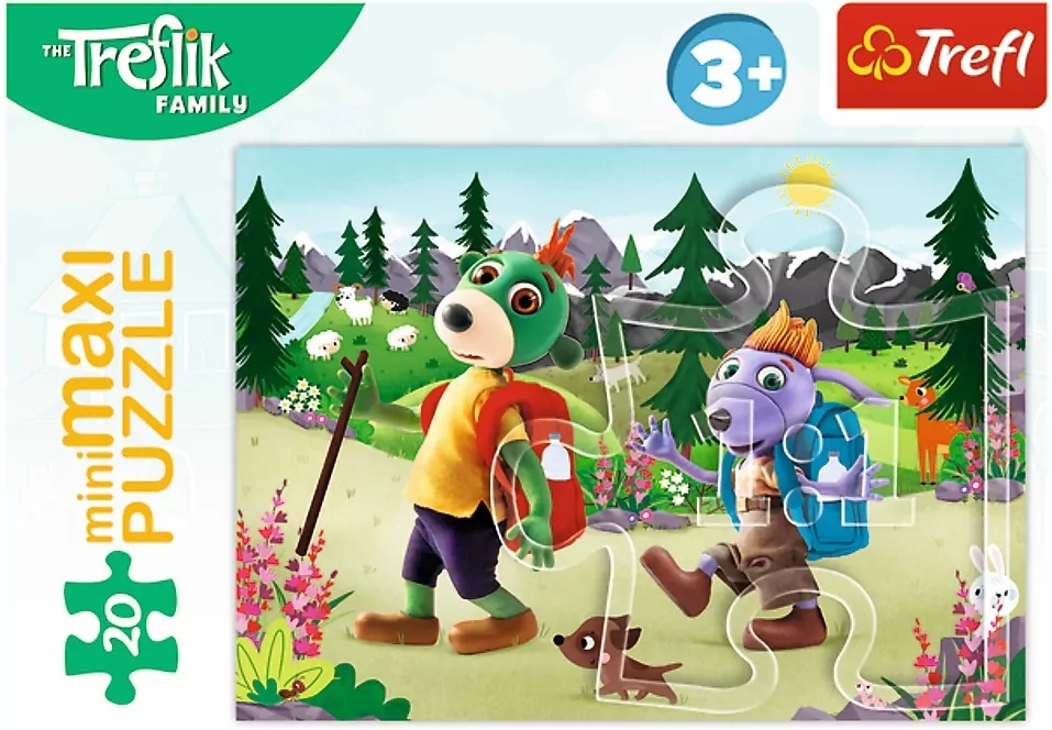 Puzzle 20 MiniMaxi. Dzień Treflików - tantis.pl