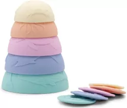 Kubeczki silikonowe z tonącymi dyskami pastel