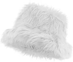 Kapelusz futrzany biały