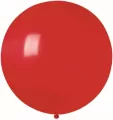 Balon Gemar pastelowy czerwony kula 80cm - tantis.pl